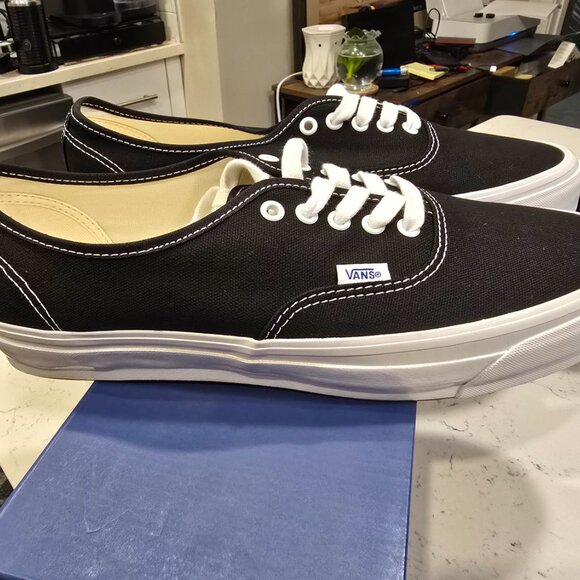 Vans Lx Authentic Reissue 44 Black White VN000CQABA2 Sneakers Mens Size 13 NEW - Picture 2 of 16